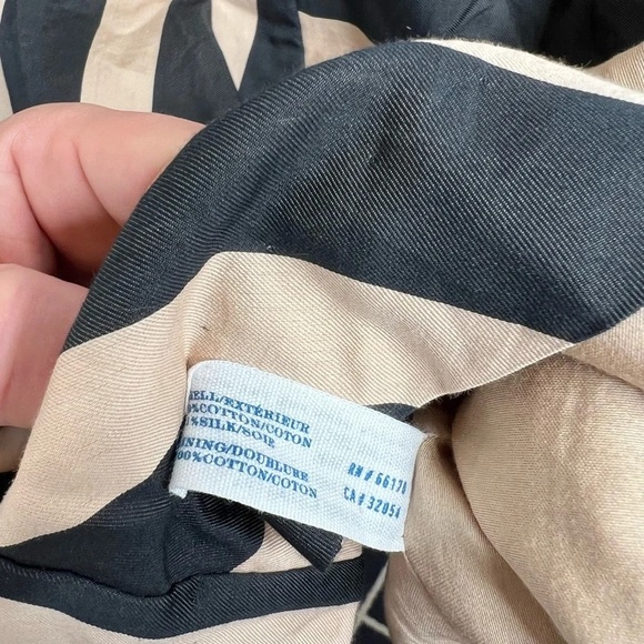 Leifsdottir Anthropologie Women's Black and Tan Striped  Sheath Dress Size 4 - Picture 10 of 11